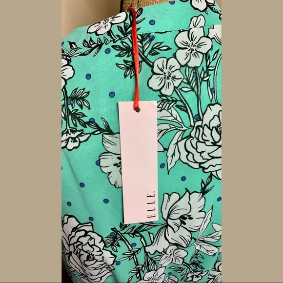 ELLE : Mint Green Floral Dress - Picture 9 of 11